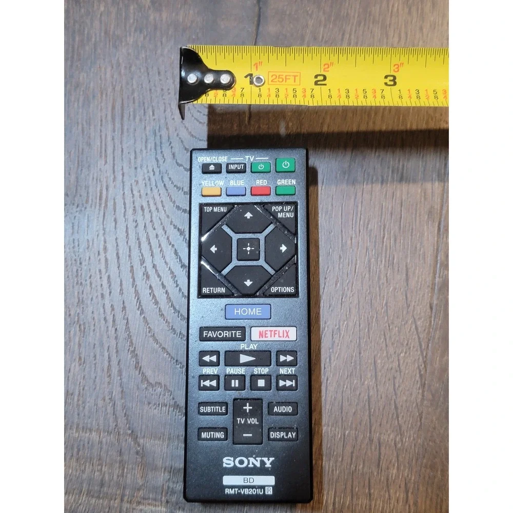 Sony‎ RMT-VB201U BD Blu-Ray DVD Remote Control Netflix Home Button Tested OEM